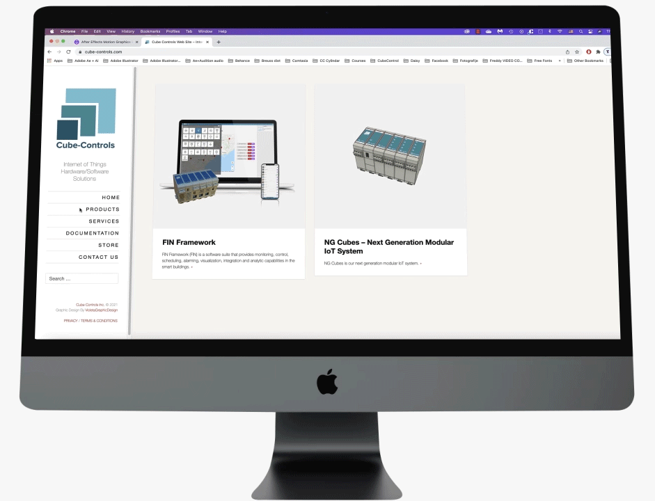 Cube Controls Inc web design