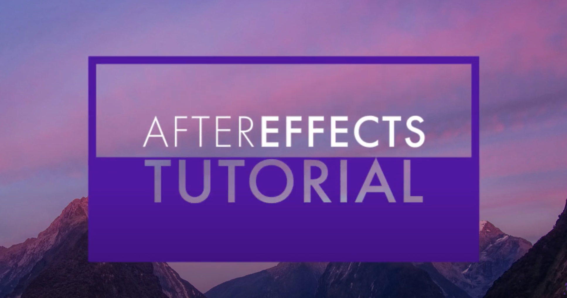 Simple animation tutorial preview in After Effects